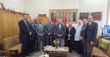 لجنة القياس والتقويم بالأعلى للجامعات في زيارة لكليات جامعة المنوفية 