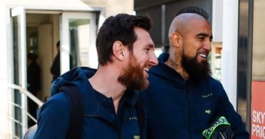 فيديو.. وصول نجوم برشلونة إلى مدريد لخوض الكلاسيكو ضد ريال مدريد