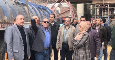 رئيس "المركزى للتعمير" يتفقد محور ترعة الزمر بالجيزة لمتابعة سير العمل 