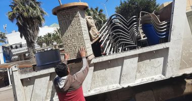 شرطة المرافق تواصل حملات إزالة الإشغالات والتعديات بالجيزة