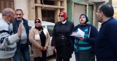 إخلاء عقار مائل بالإسكندرية وفحص العقارات المجاورة للتأكد من سلامتها