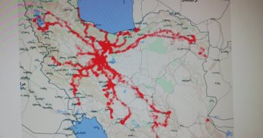 إيران تنشر خريطة تظهر تفشى فيروس كورونا فى جميع محافظاتها.. صور