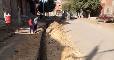 إعادة رصف طريق كفر الحمادية بالمنوفية..مناشدة أهالى القرية لتسهيل الحركة