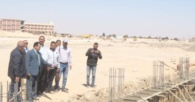صور.. أعمال إنشاء كليتى الآداب والتربية الرياضية بجامعة الوادى الجديد