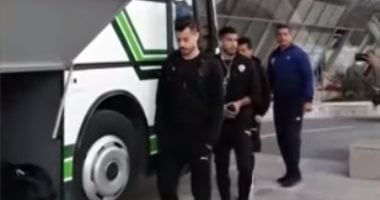 فيديو.. فريق الزمالك يتوجه إلي استاد رادس لمواجهة الترجي