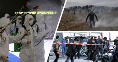 صور.. العالم هذا المساء.. قتلى وجرحى فى تفجير إرهابى بمحيط السفارة الأمريكية بتونس.. اشتباكات بين المهاجرين وقوات الأمن على الحدود اليونانية التركية.. تشديد الإجراءات الوقائية بمطارات كوريا الجنوبية بسبب كورونا