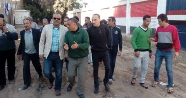 صور.. رئيس مدينة المحلة يتابع أعمال تطوير منطقة أبو شاهين