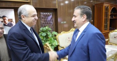محافظ المنوفية يستقبل رئيس الهيئة العامة للمستشفيات والمعاهد التعليمية