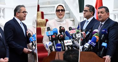 مؤتمر عالمى لـ3 وزراء عن تطورات فيروس كورونا..وزيرة الصحة: لا توجد أى حالات إصابة بين الأطقم الطبية..ولا احتياج لتعطيل الدراسة..والسياحة: 900 ألف زائر لمصر فى فبراير..و210آلاف أول مارس..وهيكل:ليس لدينا ما نخفيه