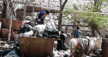شكوى من انتشار القمامة فى منطقة آخر سهم ببشتيل ..صور 