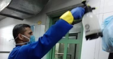 بدء عمليات التطهير والتعقيم للمدن الجامعية بسوهاج لمواجهة فيروس كورونا.