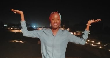 الفنانة العالمية ميمونة نداى تزور الكرنك لحضور "عروض الصوت والضوء" بالأقصر