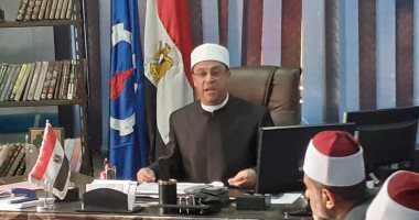 الشيخ ماجد راضى وكيل أوقاف السويس يتسلم مهام عمله الجديد.. صور