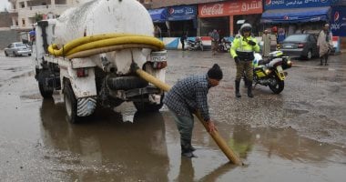 المرور يغلق طريقى رأس غارب - المنيا والزعفرانة - بنى سويف بسبب الطقس السيئ