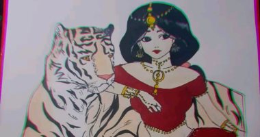 قارئ يشارك "صحافة المواطن" برسومات فنية متنوعة تظهر موهبته