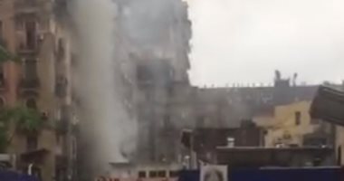 قارئ يشارك بفيديو..لتصاعد أدخنة بأحد المحلات فى وسط البلد