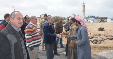 محافظ المنيا يوجه بحصر المنازل المتضررة من الامطار ويتفقد مخر سيل أولاد يونس