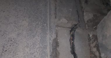 صورة ..مطالب بإصلاح تلفيات طريق المحور بسبب موجه الطقس السيئ