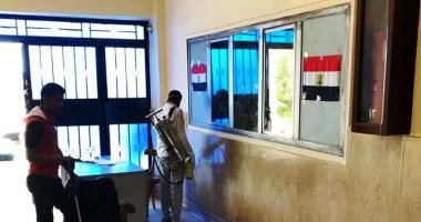 تطهير المصالح الحكومية بسفاجا لمواجهة فيروس كورونا المستجد.. صور 