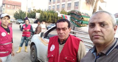 صور.. خيم إيواء لأهالى بحر البقر بالشرقية لغرق منزلهم بالأمطار بسبب انهيار جسر