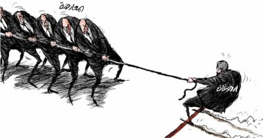 كاريكاتير صحيفة سعودية.. شد وجذب بين المعارضة التركية وأردوغان