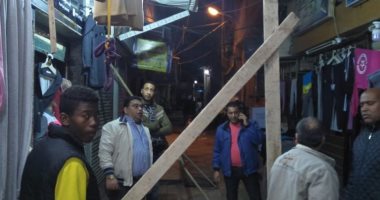 صور .. سقوط أجزاء خرسانية من عقار شرق الإسكندرية دون إصابات