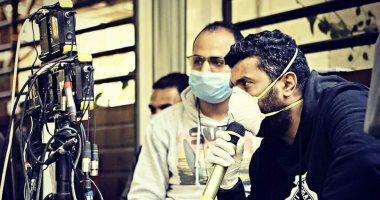 شاهد.. محمد سامى بالكمامة فى تصوير مسلسل "البرنس"