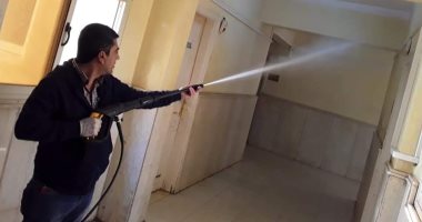 صور.. تطهير وتعقيم مجلس مدينة البياضية والمنشآت جنوب الأقصر 