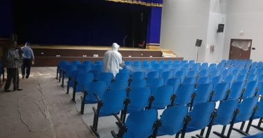 شاهد تطهير 20 موقعا لقصور الثقافة فى الوادى الجديد لمواجهة كورونا