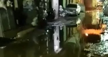 الأهالى يشكون تراكم مياه الصرف الصحى فى شارع عزت مبروك ببشتيل