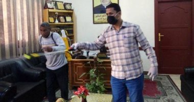 تعقيم وتطهير مبنى منطقة الأقصر الأزهرية للوقاية من فيروس كورونا.. صور