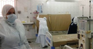 صور.. تعقيم مستشفى الصدر والحميات بالزقازيق احترازيا ضد الفيروسات