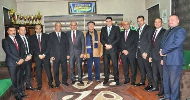 منطقة بورسعيد تهنئ حلبية بمناسبة 100 عام على إنشاء النادى المصرى