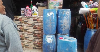 ضبط 60 لتر كلور خام بدون بيانات مجهول المصدر داخل محل منظفات صناعية بطنطا