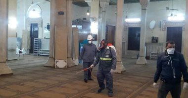 صور.. حملات تطهير وتعقيم المصالح الحكومية والخدمية بالبحيرة