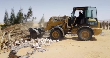 حملة مكبرة لإزالة التعديات على أراضى الدولة بالوادى الجديد