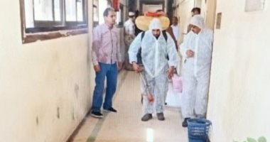 صور.. حملات تطهير وتعقيم المصالح الحكومية والمنشآت الخدمية بالمنوفية
