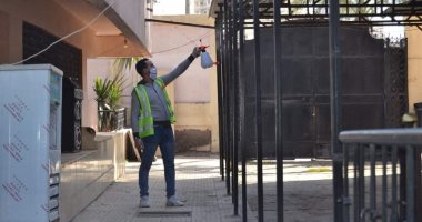 تدشين حملة خليك ايجابى لتعقم دار المسنين بالإسكندرية..صور