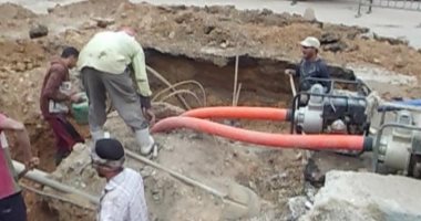 إصلاح الهبوط الأرضي بشارع النيل في السويس والسكريتر العام يجري جولة تفقدية
