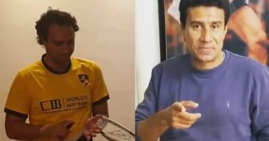 الاسكواش ينضم إلى تحدى البقاء بالمنزل بمشاركة كريم درويش وأمير وجيه