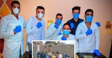 "فيها حاجة حلوة".. مبادرات شبابية بالجهود الذاتية لتطهير وتعقيم المساجد والكنائس بالمنيا.. محمد يعقم الكنيسة وجرجس يرش المسجد ضد كورونا.. ومرقص ومينا بسماعة ومايك لتوعية المواطنين من كبار السن.. صور 