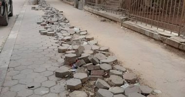 شكوى من إتلاف "الأنترلوك" بعد رصفه فى شارع عثمان بن عفان بمصر الجديدة
