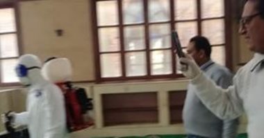 شباب بقرية ميت الفرماوى بالدقهلية ينظمون حملة لتطهير الشوارع لمواجهة كورونا 