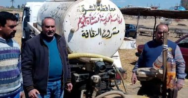 زراعة الشرقية تطهر مجلس مدينة مشتول ومنيا القمح والأسواق ضد كورونا 