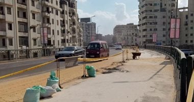 صور.. محافظة الجيزة تنتهى من أعمال صيانة كوبرى الجيزة المعدنى