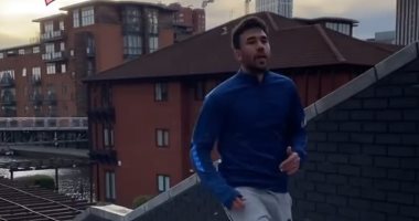 ‫ تريزيجيه يتدرب "أون لاين" مع محمد عواد وشهاب أحمد وكريم حافظ