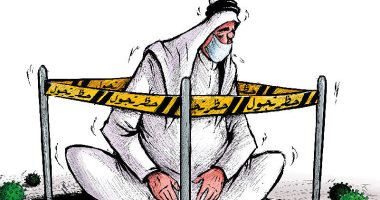 كاريكاتير "الجريدة".. مواطنو الخليج محاصرون بين "كورونا" وحظر التجول