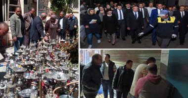 صور.. الإسكندرية تشن الحرب على الأسواق وأماكن التجمعات.. المحافظ يأمر بإغلاق الأسواق الأسبوعية "سوق الجمعة وسوق الحمام".. ويقود حملة على سوق زنانيرى والمنشية وشيديا.. وغرامة 10 آلاف جنيه لقاعة أفراح مخالفة