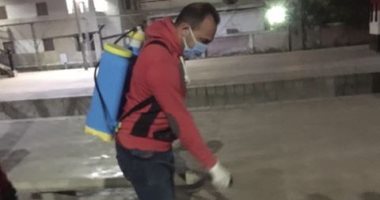 أهالى مدينة ايتاى بالبحيرة يعقمون المساجد والشوارع 