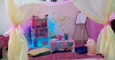 "رحمة" تتحدى ملل العزل المنزلى وتوتر كورونا بتنمية مهارات أطفالها فى "الورشة"